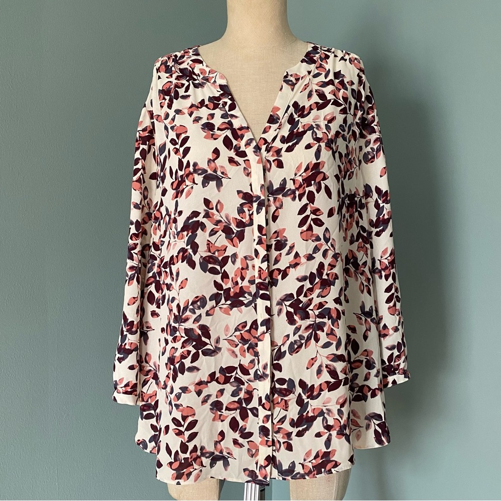 NYDJ Floral Longsleeves Blouse